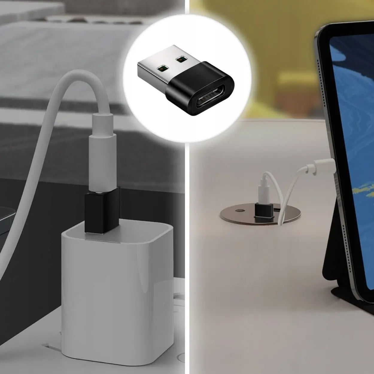 Адаптер OTG USB-C на USB-A для телефона, мыши и флэш-накопителя (701D)