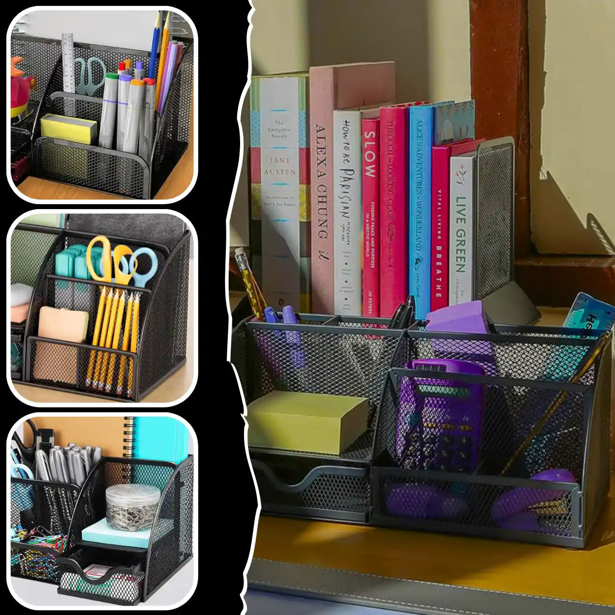 Kancelejas organizators, grāmatu un mācību grāmatu turētājs (375D)