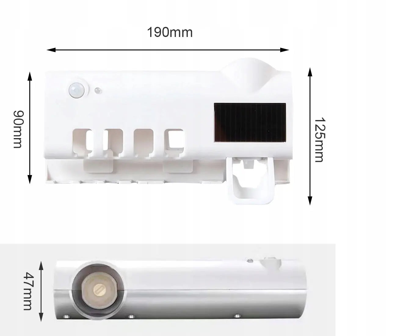 Zobu suku sterilizācijas ierīce ar ultravioleto gaismu un pastas dozatoru (381D)
