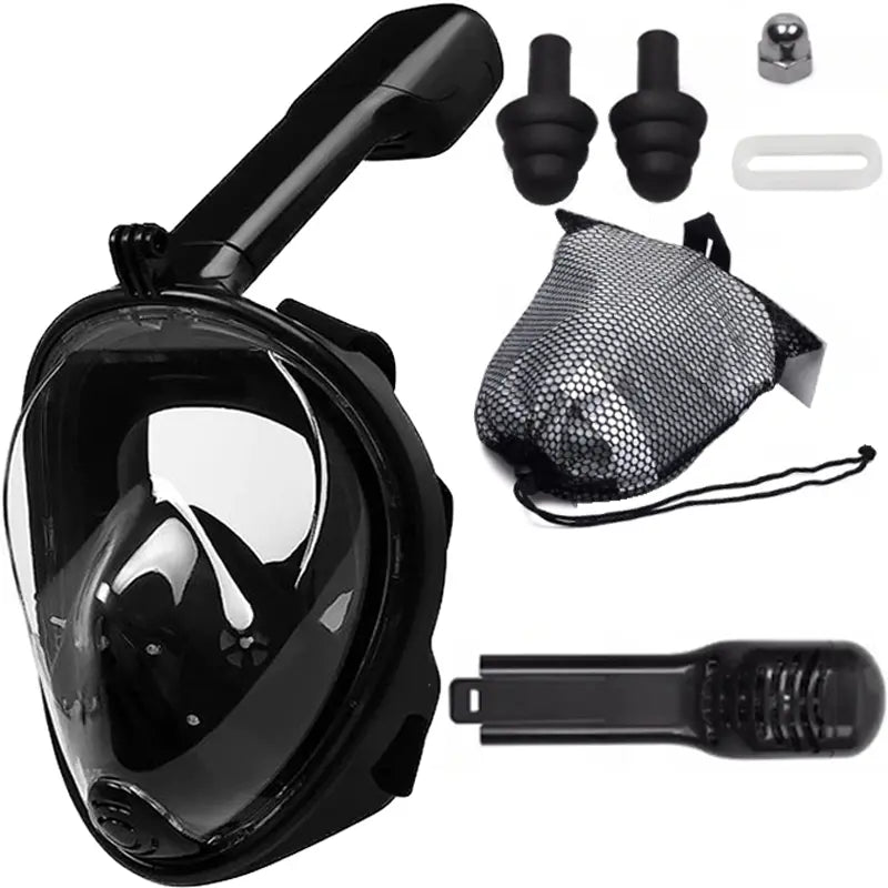 Маска для дайвинга складная, полнолицевая, негнущаяся, размер S/M (439D)