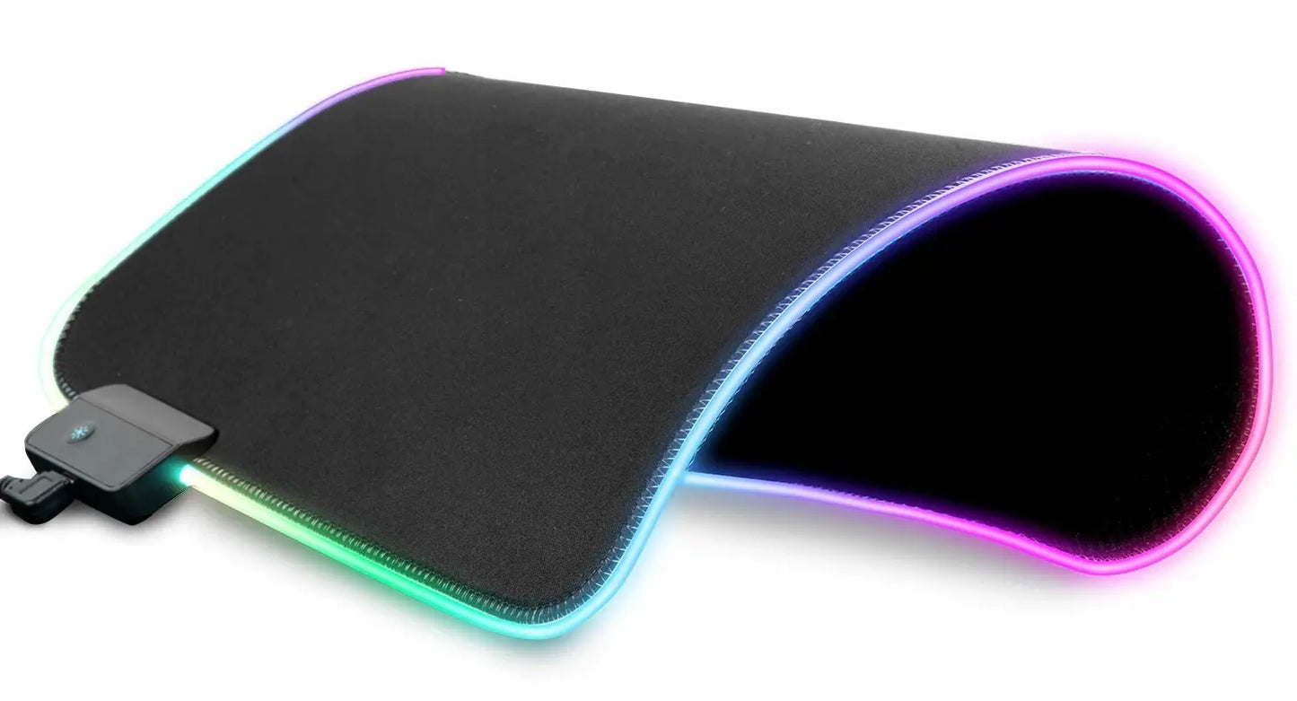 USB RGB spēļu peles paliktnis ar apgaismojumu 35x25 cm (394D)