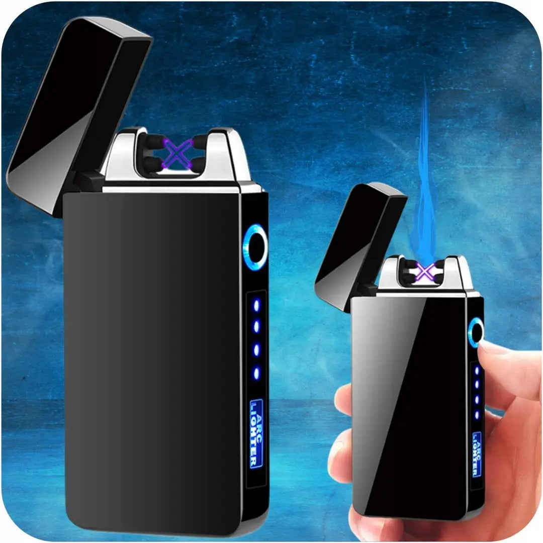 Электрическая плазменная зажигалка с USB зарядкой в металлическом корпусе (635D)