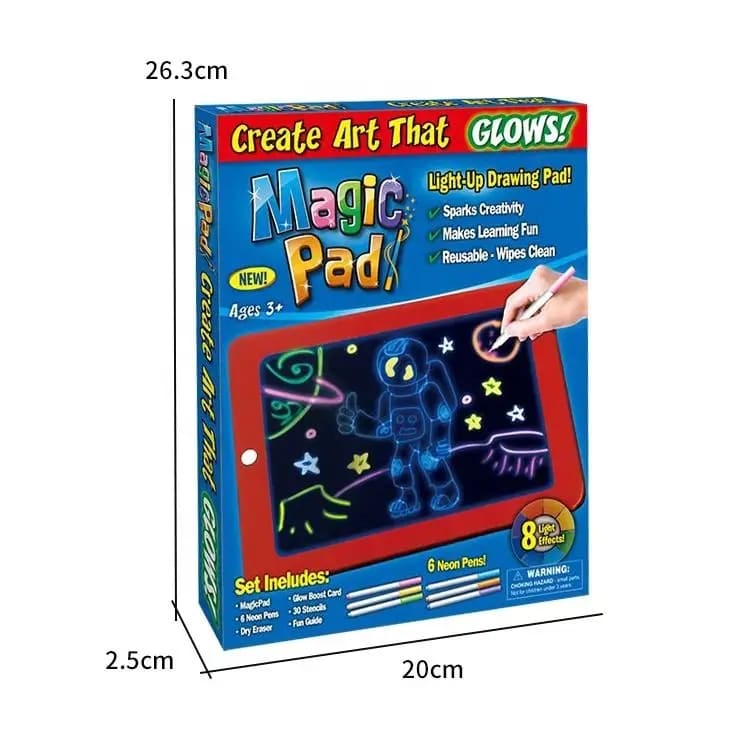 Planšete spīdošo zīmējumu zīmēšanai (67D)