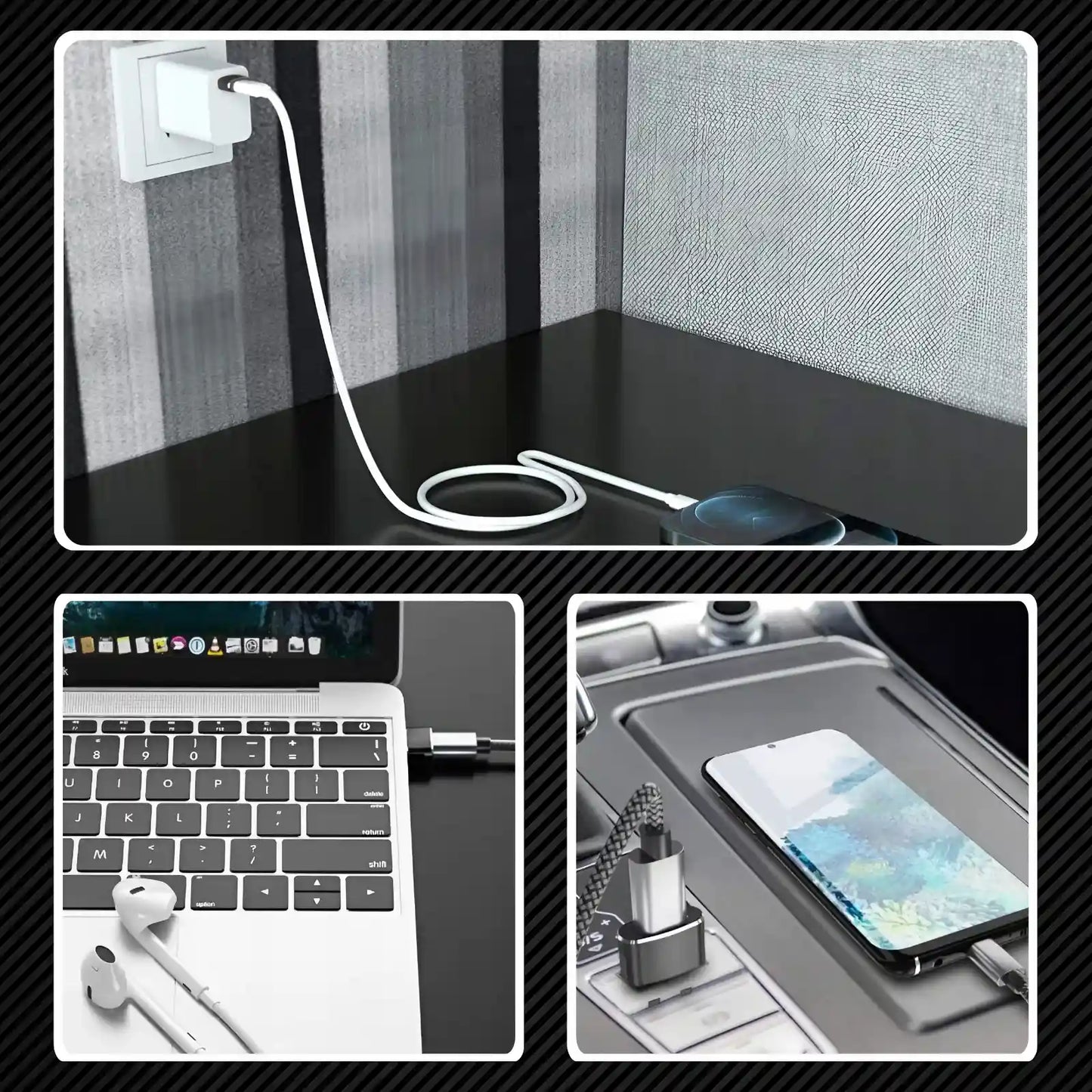 Адаптер OTG USB-C на USB-A для телефона, мыши и флэш-накопителя (701D)