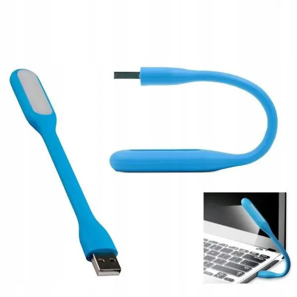 Силиконовая USB-лампа для ноутбука с ярким светом разных цветов (741D)