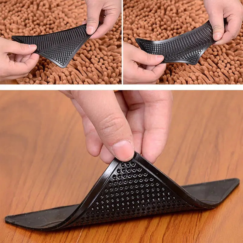 Antislip paklāju un paklāju pamatnes, 8 gabali (561D)