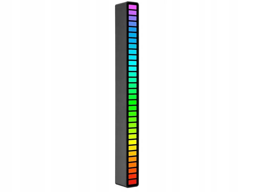 Светодиодная лента RGB со звуковым откликом и батареей в неоновом многоцветном дизайне (509D)