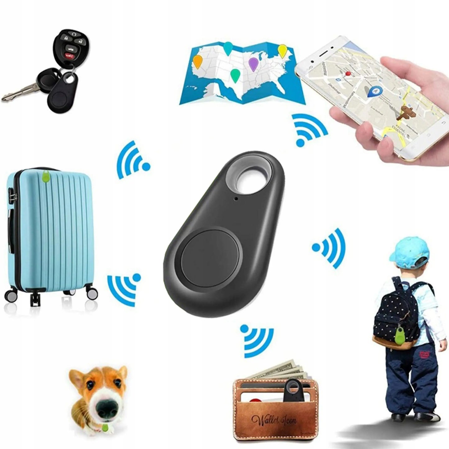 Поиск ключей с помощью брелока и базового приложения Bluetooth и NFC (676D)