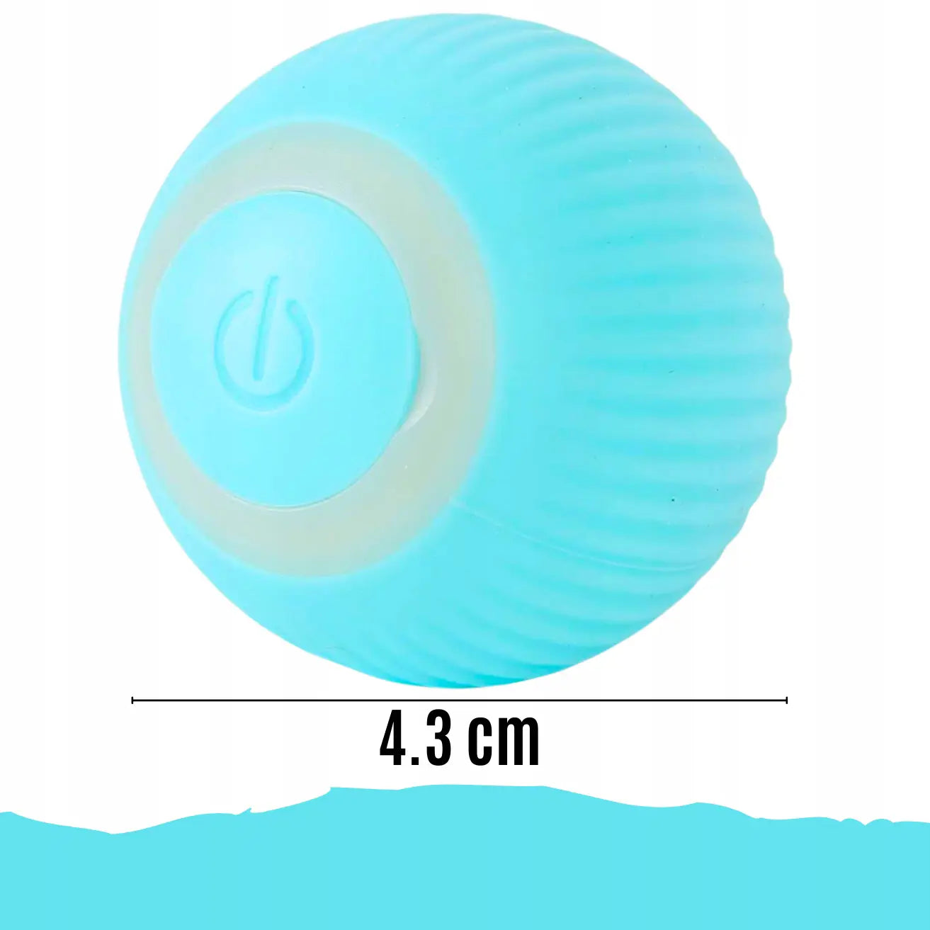 Interaktīva rotaļu bumba kaķiem un suņiem ar LED apgaismojumu un vibrāciju (380D)