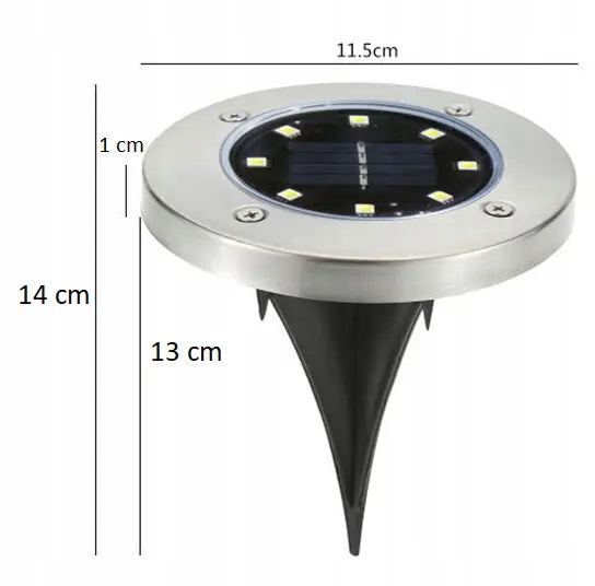 LED gaismekļi dārzam, iebūvējami zemē (543D)