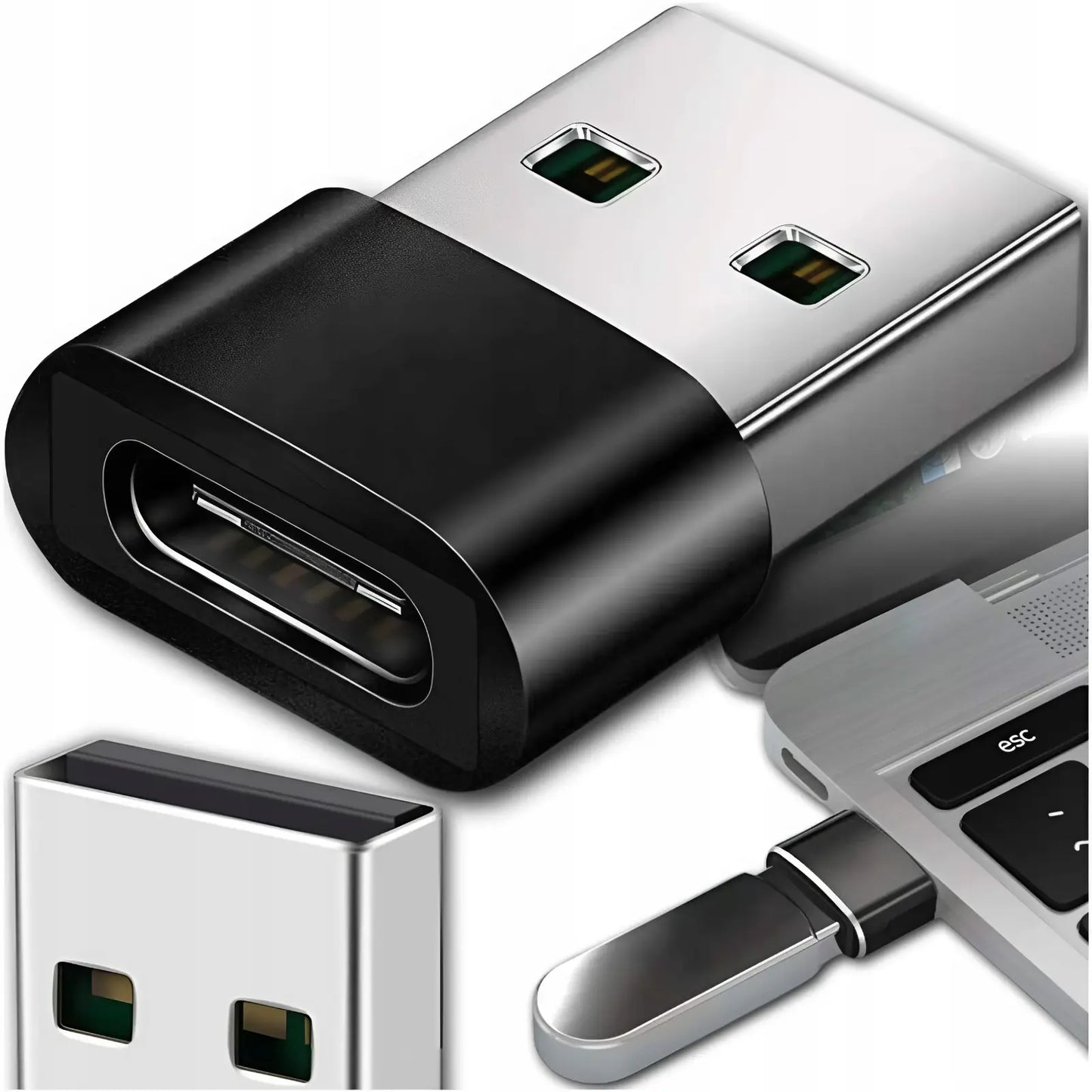 Адаптер OTG USB-C на USB-A для телефона, мыши и флэш-накопителя (701D)