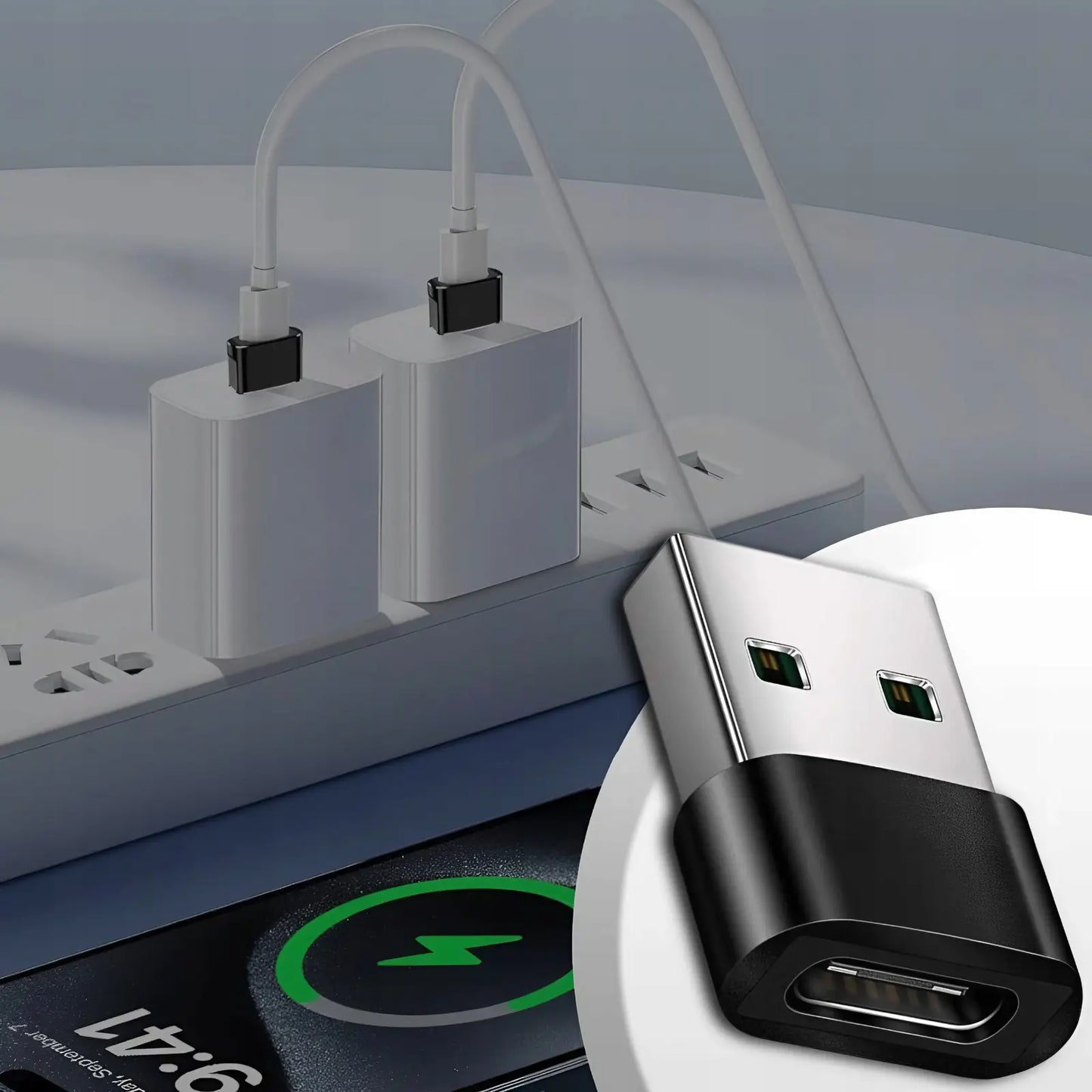 Адаптер OTG USB-C на USB-A для телефона, мыши и флэш-накопителя (701D)