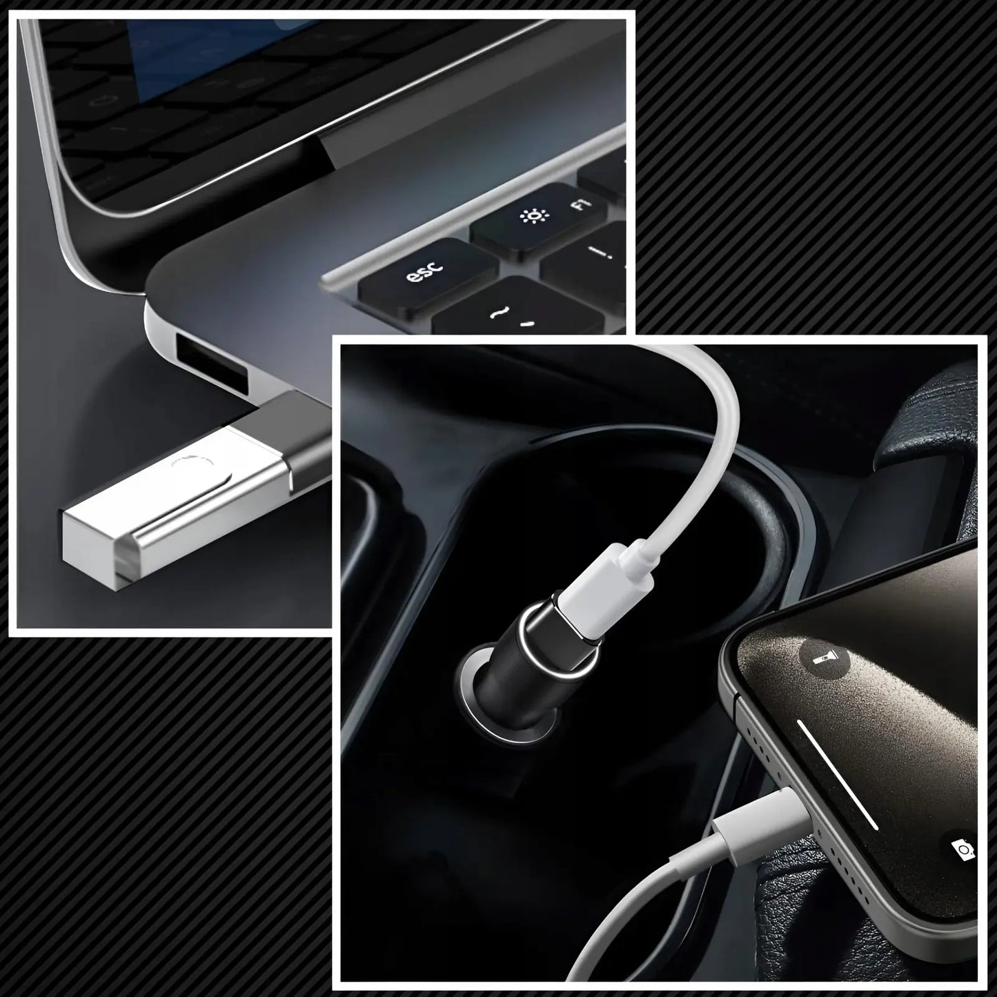 Адаптер OTG USB-C на USB-A для телефона, мыши и флэш-накопителя (701D)