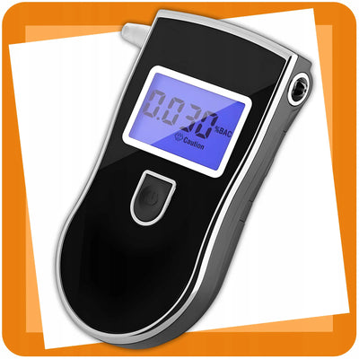 Цифровой алкотестер с ЖК-экраном, в комплекте с футляром и мундштуками, алкотестер. (1033D)