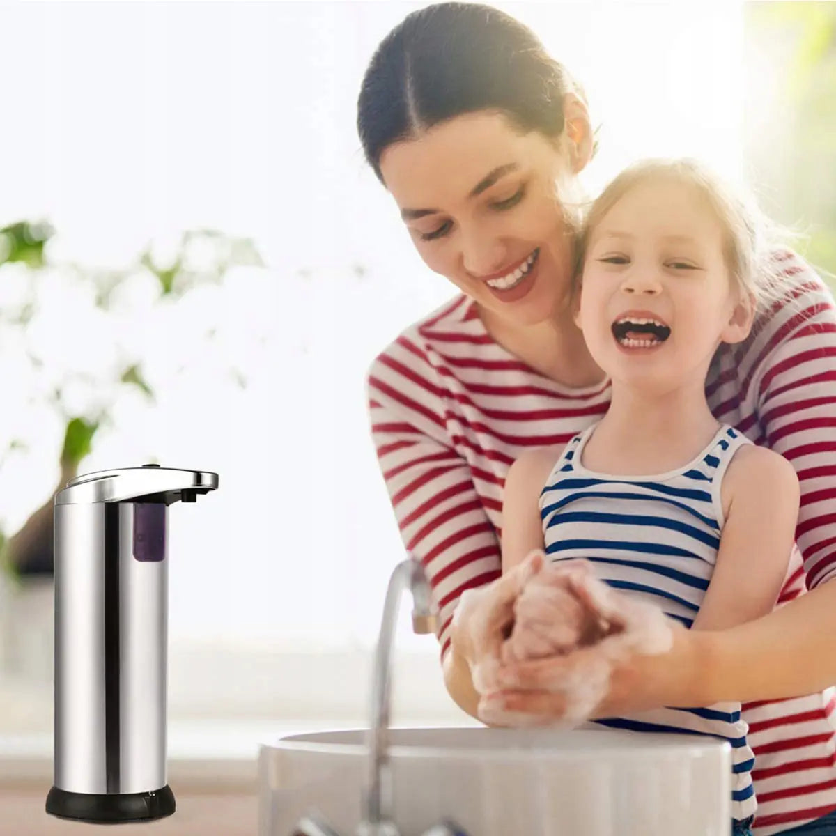 Automātiska bezkontakta ziepju dozators sudraba galda vannai 250 ml (385D)