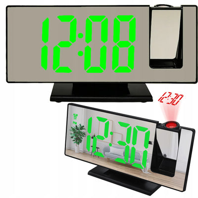 Galda digitālās elektroniskās pulksteņi ar modinātāju, ar LED projektoru, ar datumu (434D)