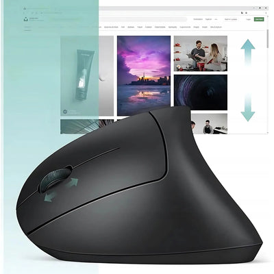 Ergonomisks dizains bezvadu vertikālā pele (474D)
