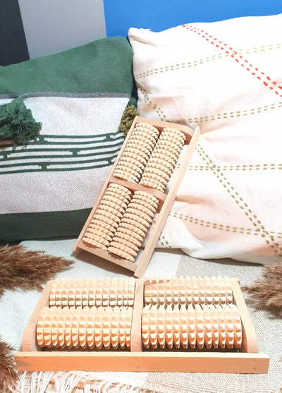 Деревянный ролик для массажа ног (924D)