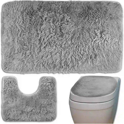 Коврики для ванной 3 в 1 с быстросохнущими свойствами и противоскользящей поверхностью (1035D)