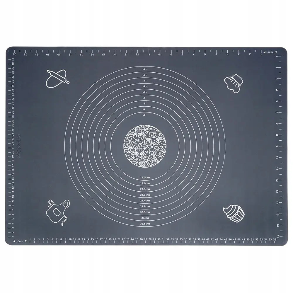 Liels silikona mīklas paklājs, cepšanas un izrullēšanas virtuves paklājs 64 cm (501D)