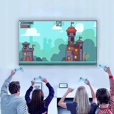 Ретро игровая консоль Pegasus с двумя контроллерами и пистолетом (909D)