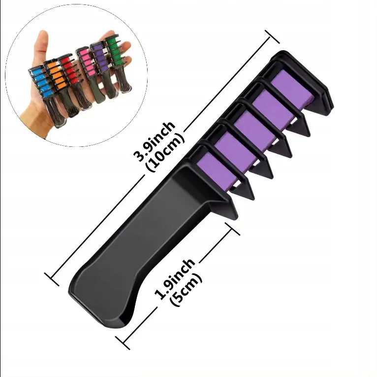 Mazgājama matu krāsa 6 gab. svētkiem un dzimšanas dienām (682D)