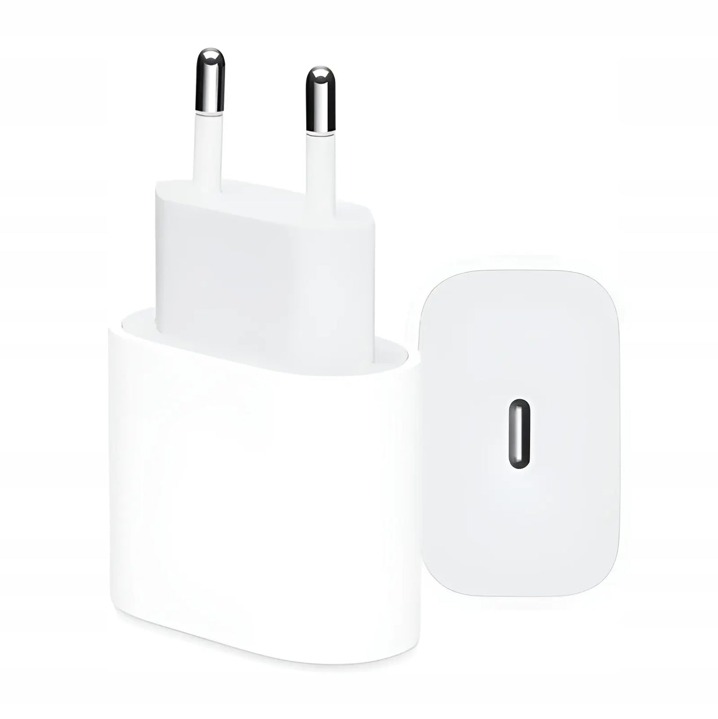 Сетевое зарядное устройство USB-C мощностью 20 Вт для iPhone 11, 12, 13, 14, 15, 16 Pro Max Plus со вилкой (459D)