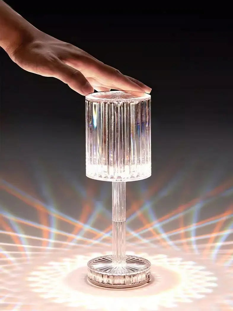 Kristāla RGB projektorlampa ar skārienjutīgu vadību un tālvadības pulti (512D)