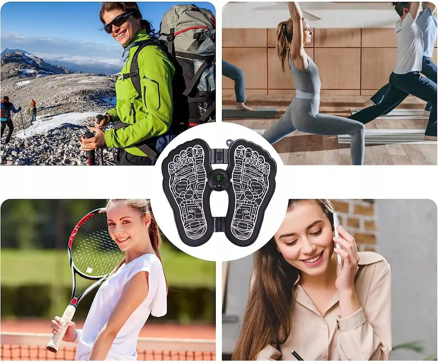 Masāžas mio stimulators paklājs kājām muskuļu un locītavu sāpēm (363D)