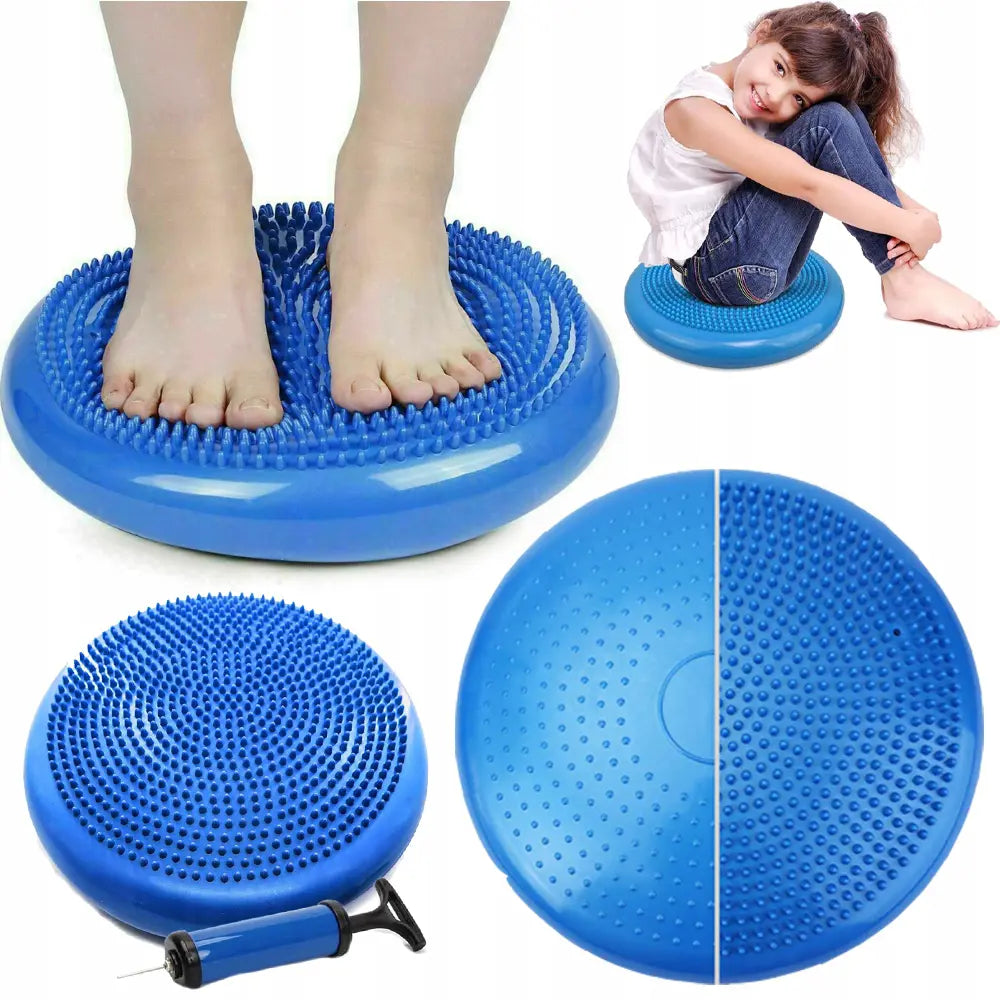 Rehabilitācijas sensomotoriskā spilvena disks "Ezītis" ar diametru 34 cm (625D)