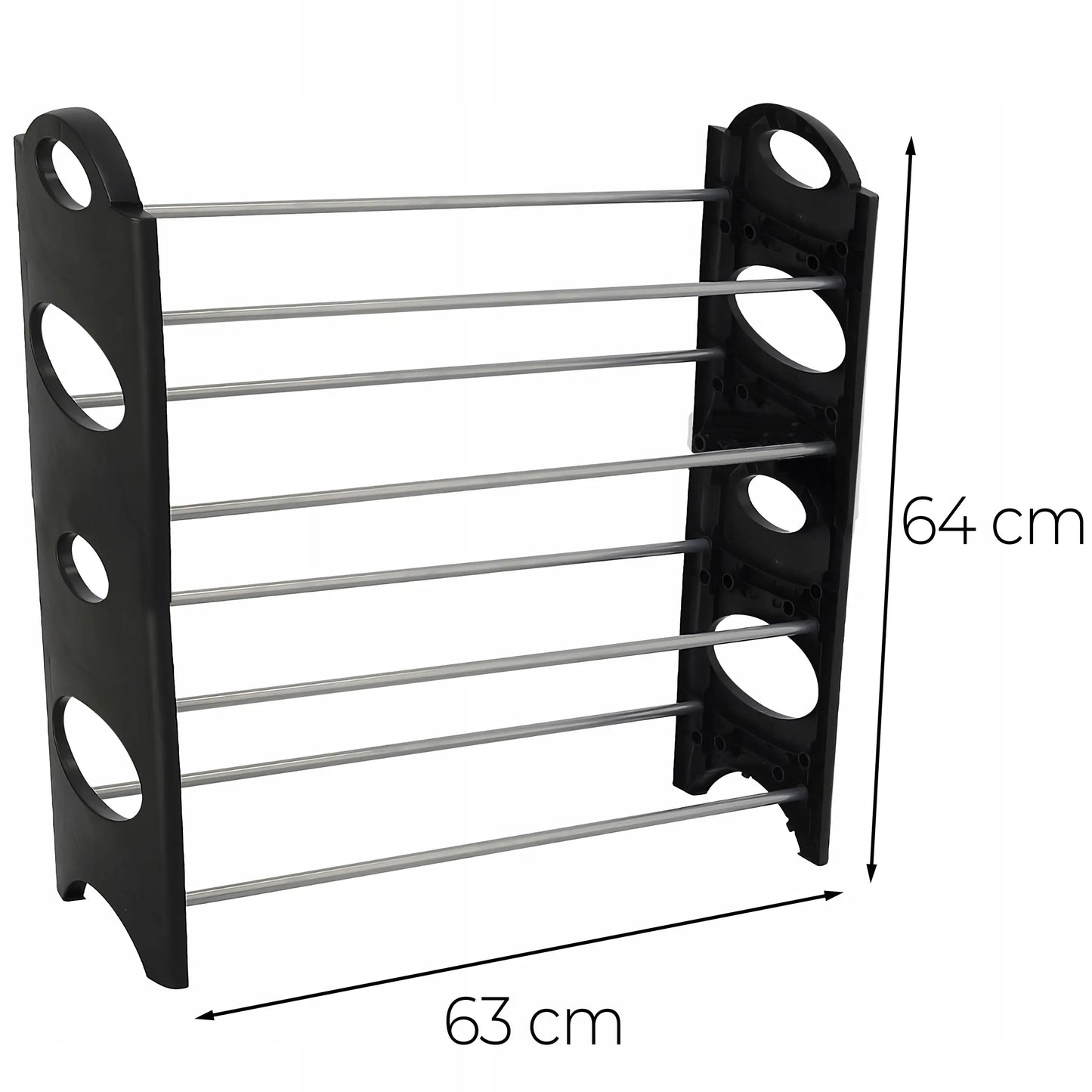 Apavu plaukts, plauktu sistēma, skapis un organizators 4 līmeņiem, augstums 63 cm. (559D)