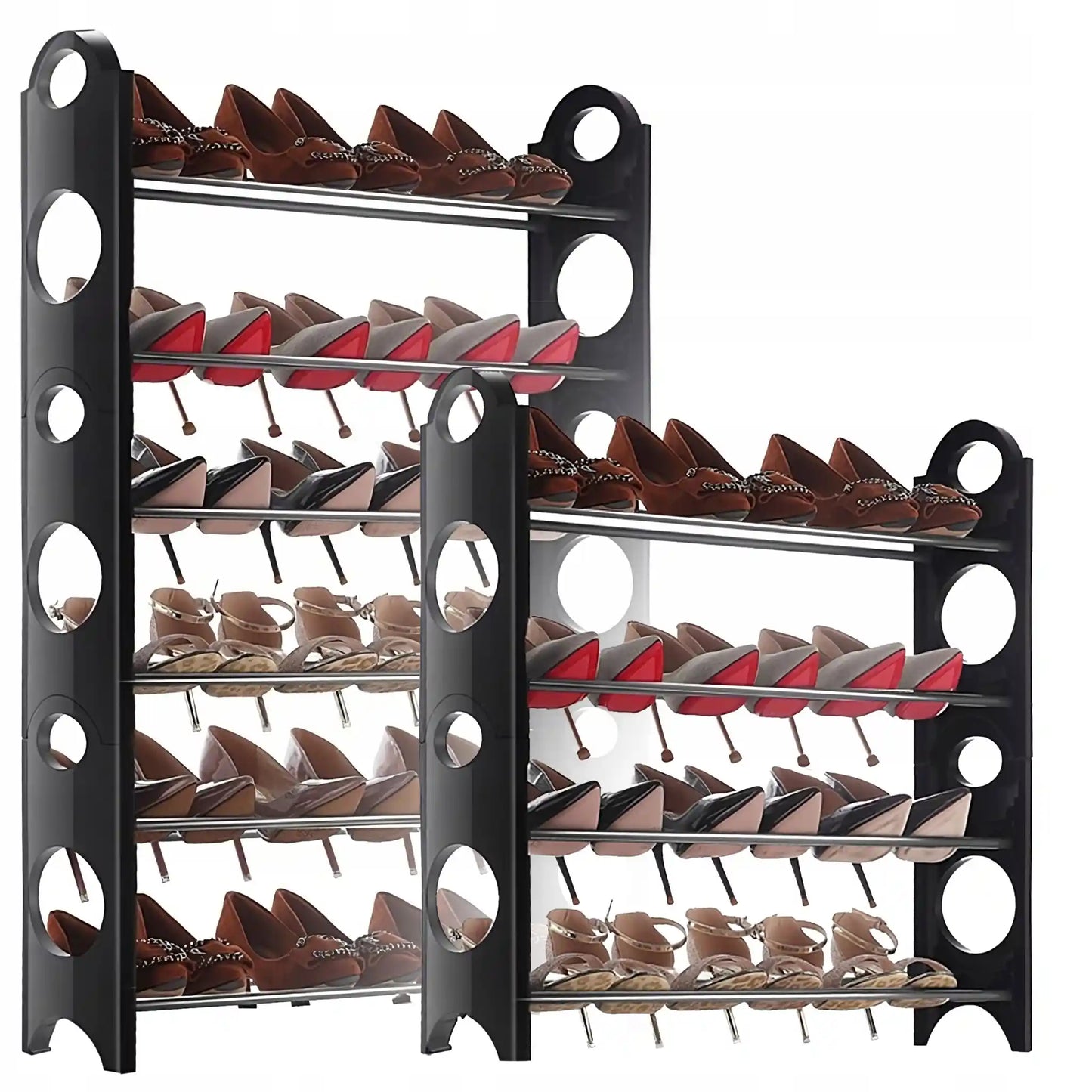Apavu plaukts, plauktu sistēma, skapis un organizators 4 līmeņiem, augstums 63 cm. (559D)