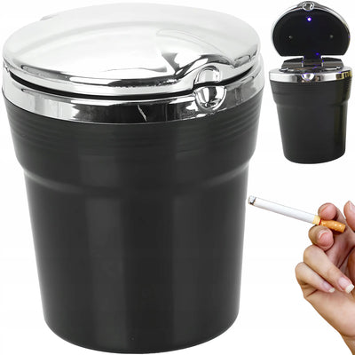 Auto pelnu trauks krūzes turētājā ar gaismu (256D)