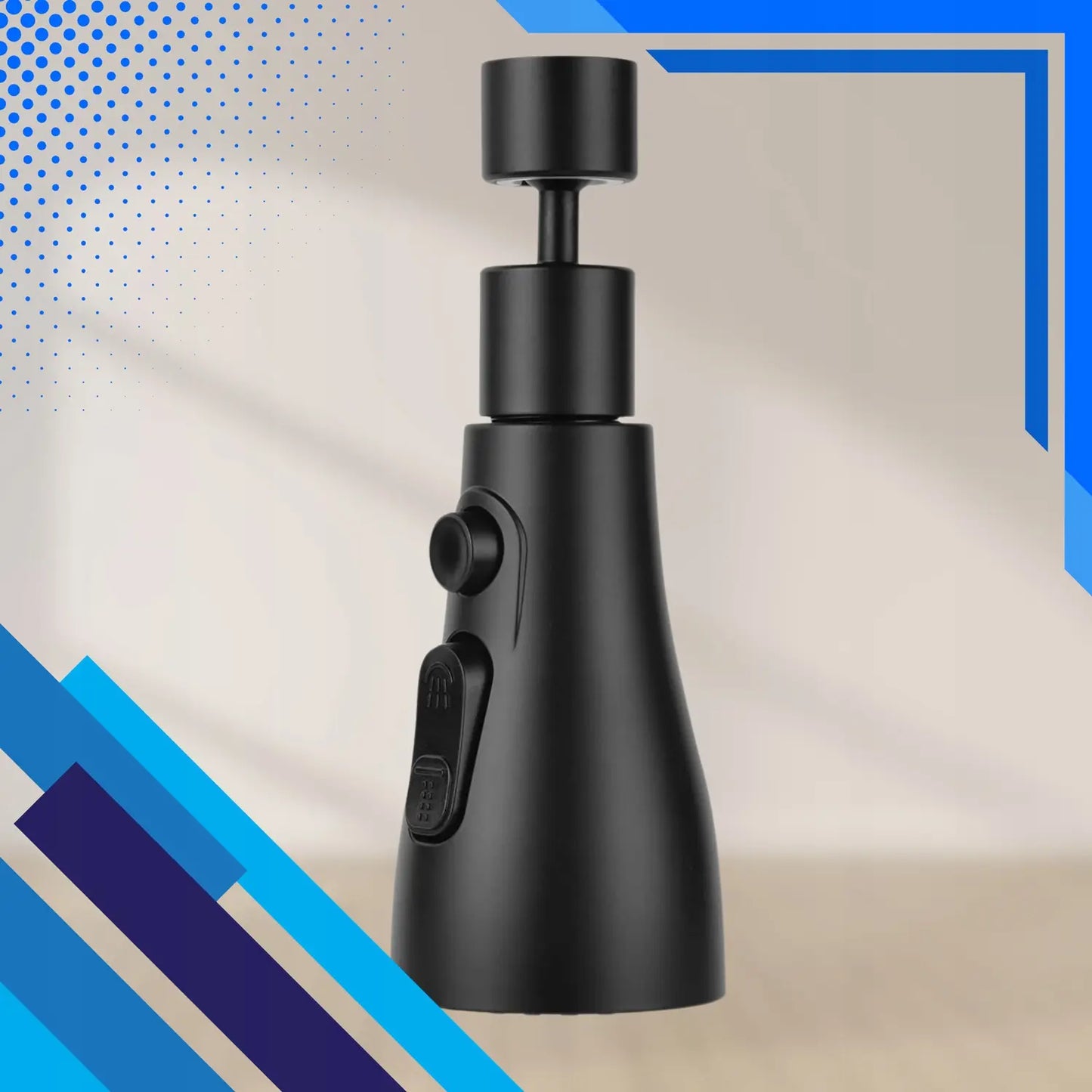 Izvēršams krāna virtuves maisītājam, uzgaļa-adapters, perlators, 3 režīmi, 360 grādi (665D)