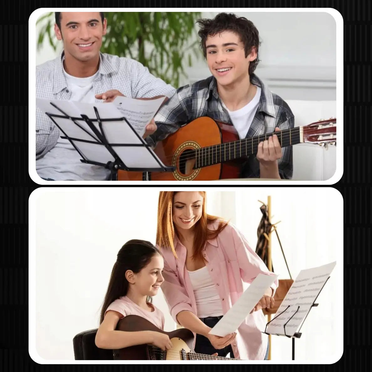 Regulējama notu un grāmatu statīvs ar somiņu (655D)