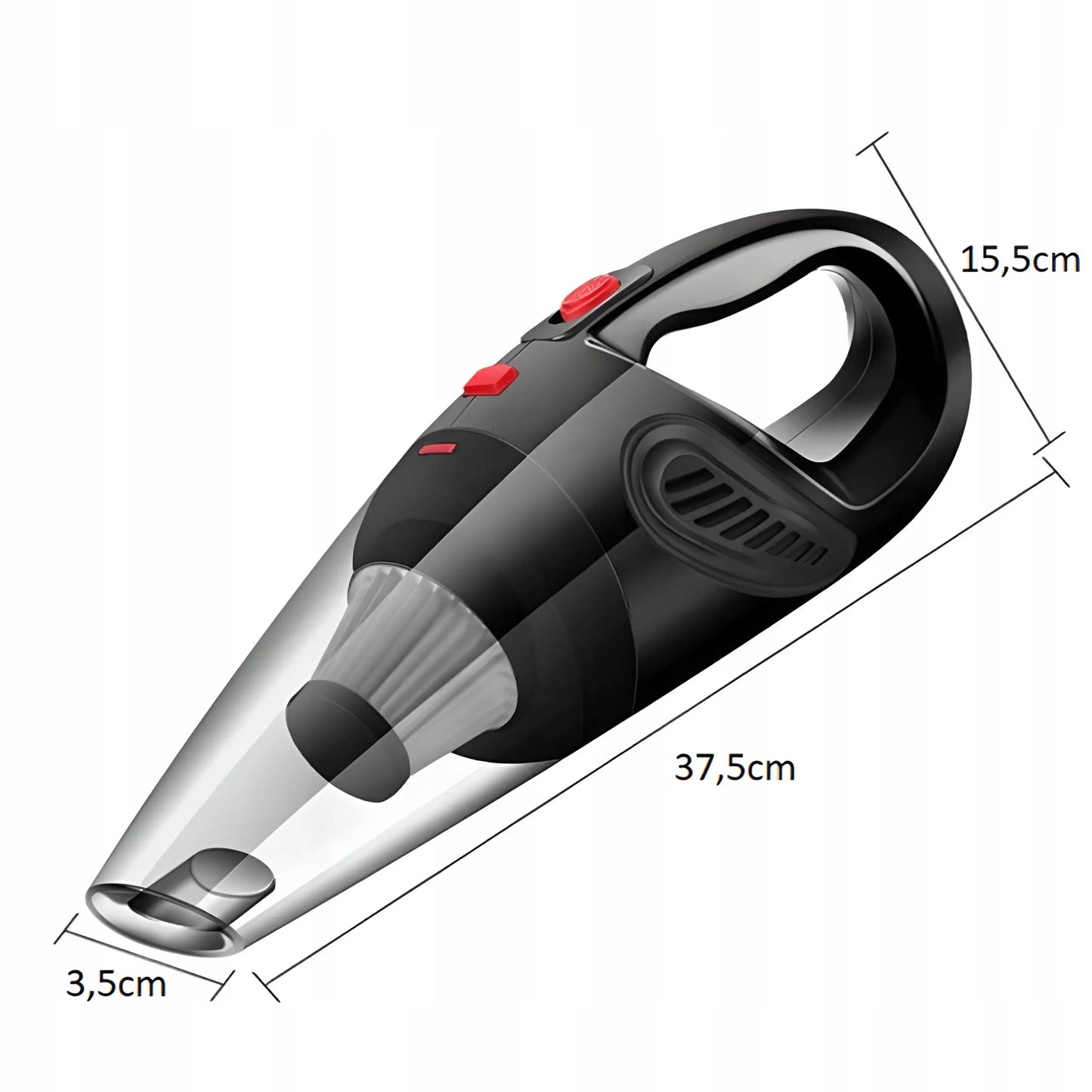 Portatīvais rokas bezvadu automobiļu putekļsūcējs 120W, jaudīgs un mūsdienīgs (823D)