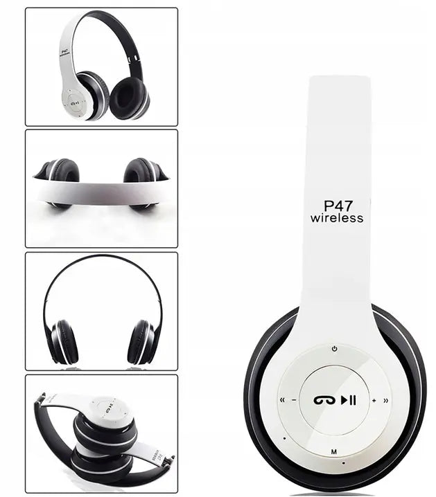 Беспроводные наушники P47 Bluetooth с микрофоном для игр и MP3 (567D)