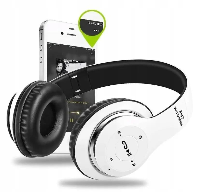 Беспроводные наушники P47 Bluetooth с микрофоном для игр и MP3 (567D)