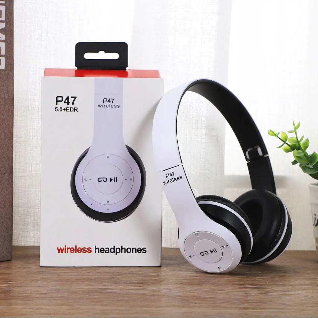 Беспроводные наушники P47 Bluetooth с микрофоном для игр и MP3 (567D)