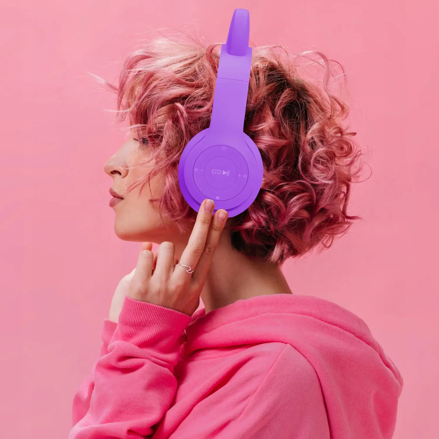 Детские Bluetooth-наушники в форме кошачьих ушек со светодиодной подсветкой RGB и микрофоном (520D)