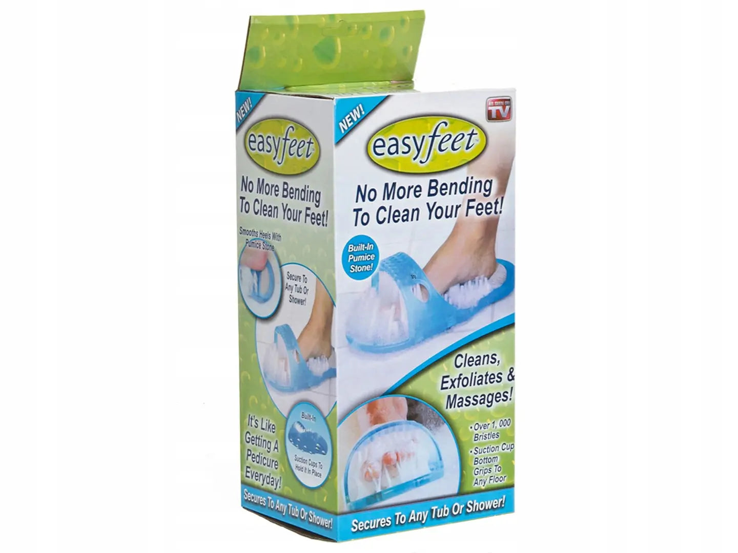 Kāju mazgāšanas birste ar pumeka akmeni dušai, Easy Feet (497D)