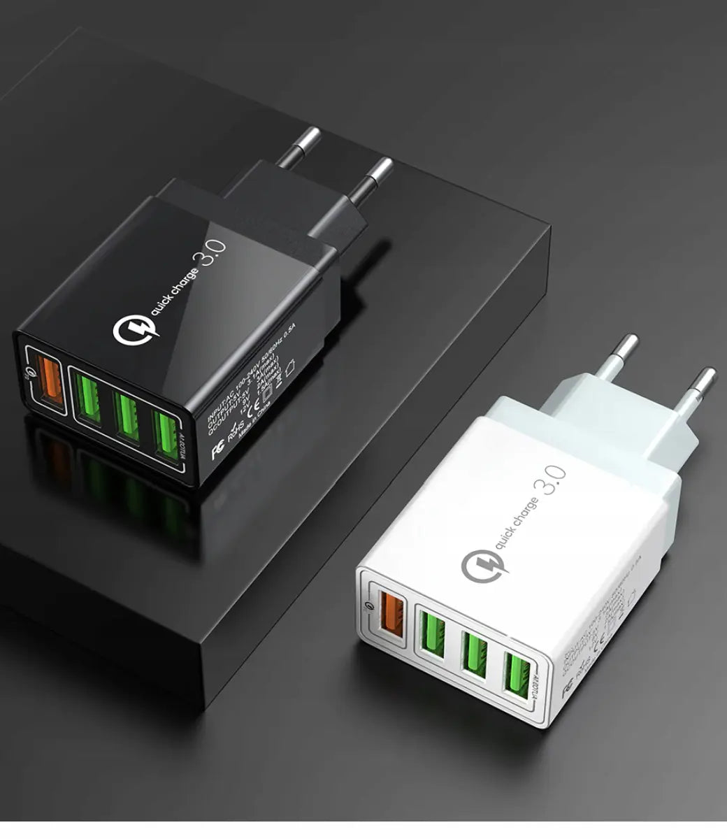 Ātra tīkla uzlāde 4x USB Quick Charge 3.0 (511D)