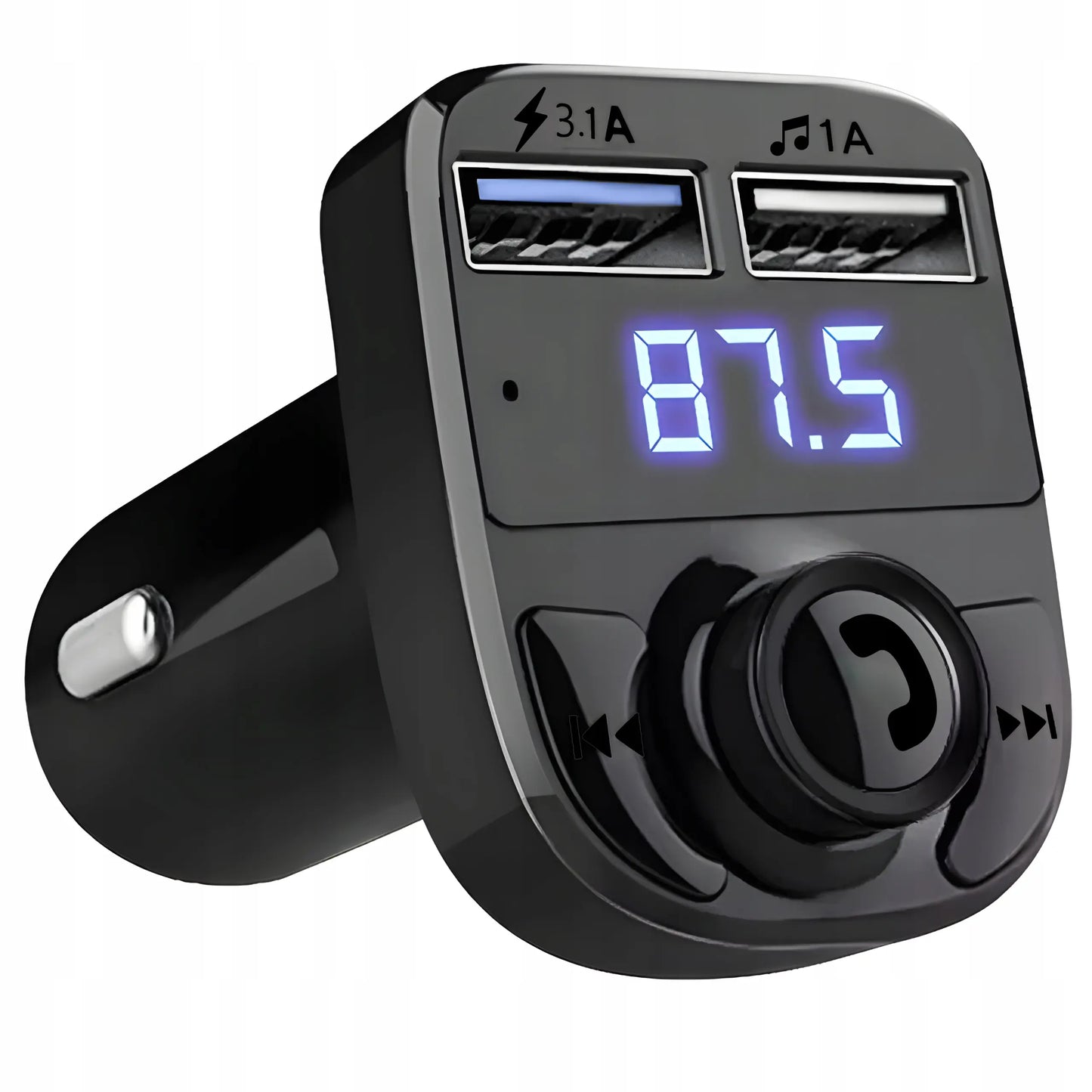Bluetooth FM MP3-передатчик с зарядным устройством и воспроизведением звука через радио (735D)