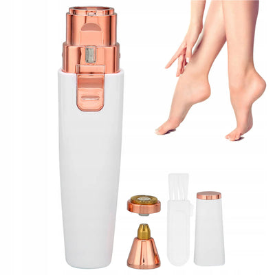 Триммер для бровей и лица женский, бело-розовый (893D)