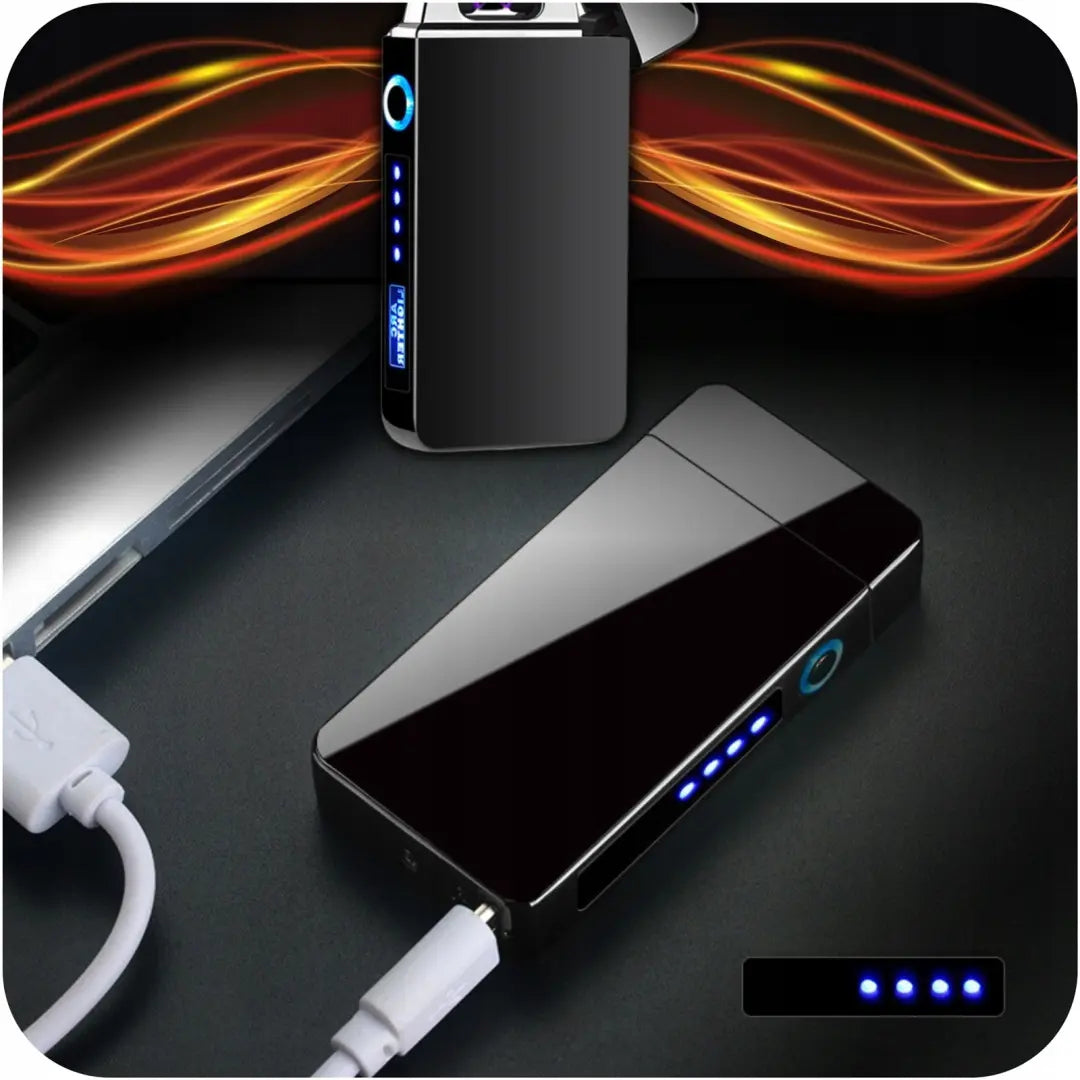 Электрическая плазменная зажигалка с USB зарядкой в металлическом корпусе (635D)