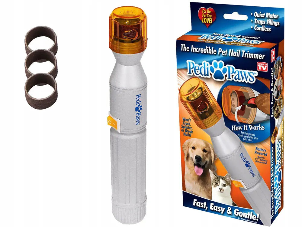 Elektriskā nagu slīpēšana suņiem un kaķiem ar četriem maināmiem uzgaļiem (446D)