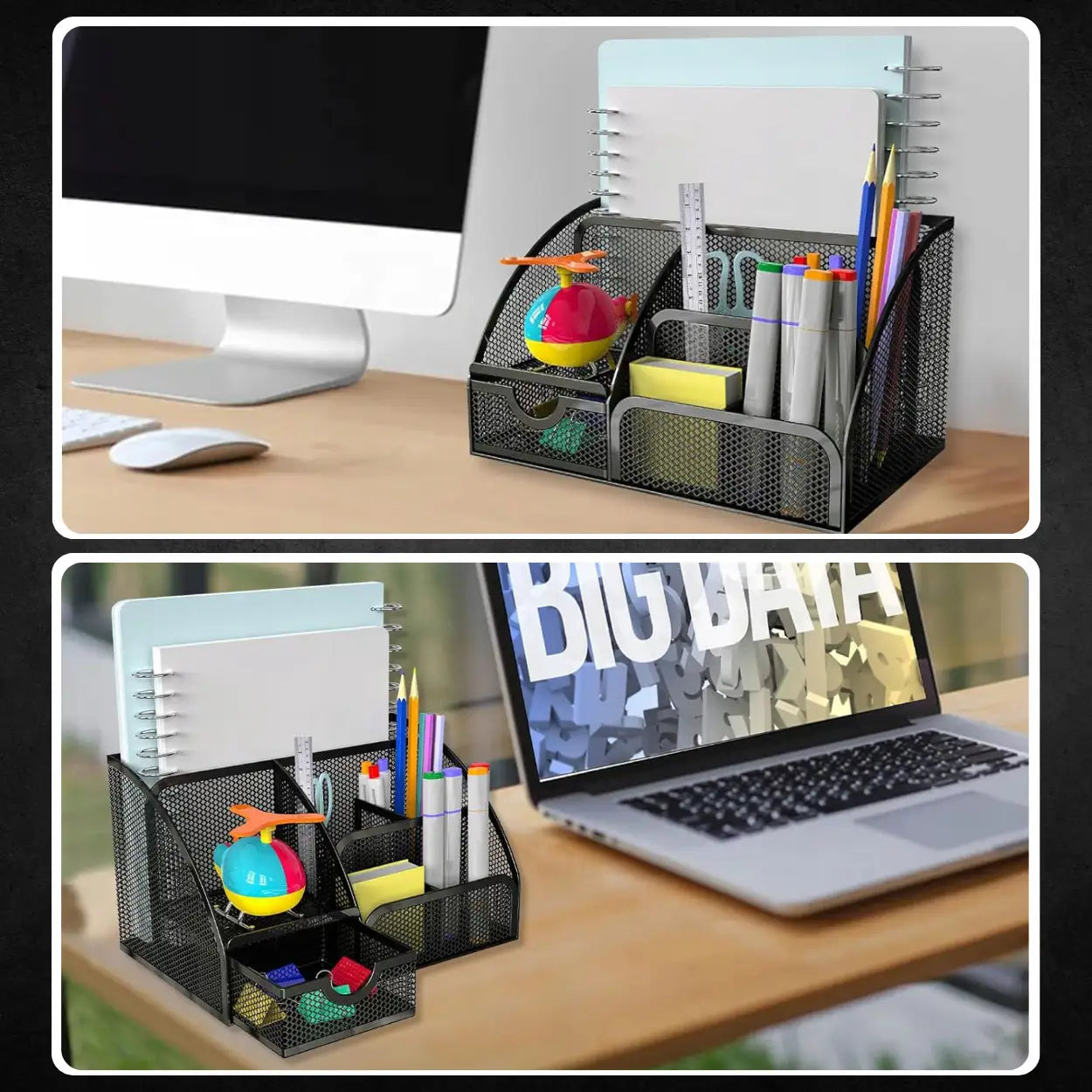 Kancelejas organizators, grāmatu un mācību grāmatu turētājs (375D)