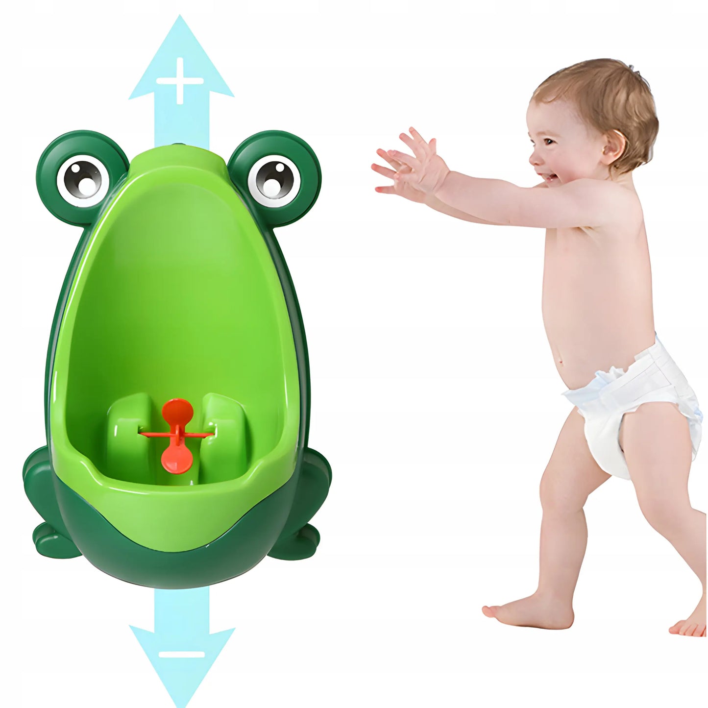 Podiņš-pisuārs "Varde", pie sienas stiprināms ar piesūcekņiem, pisuārs-simulators ar tēmēkli (246D)