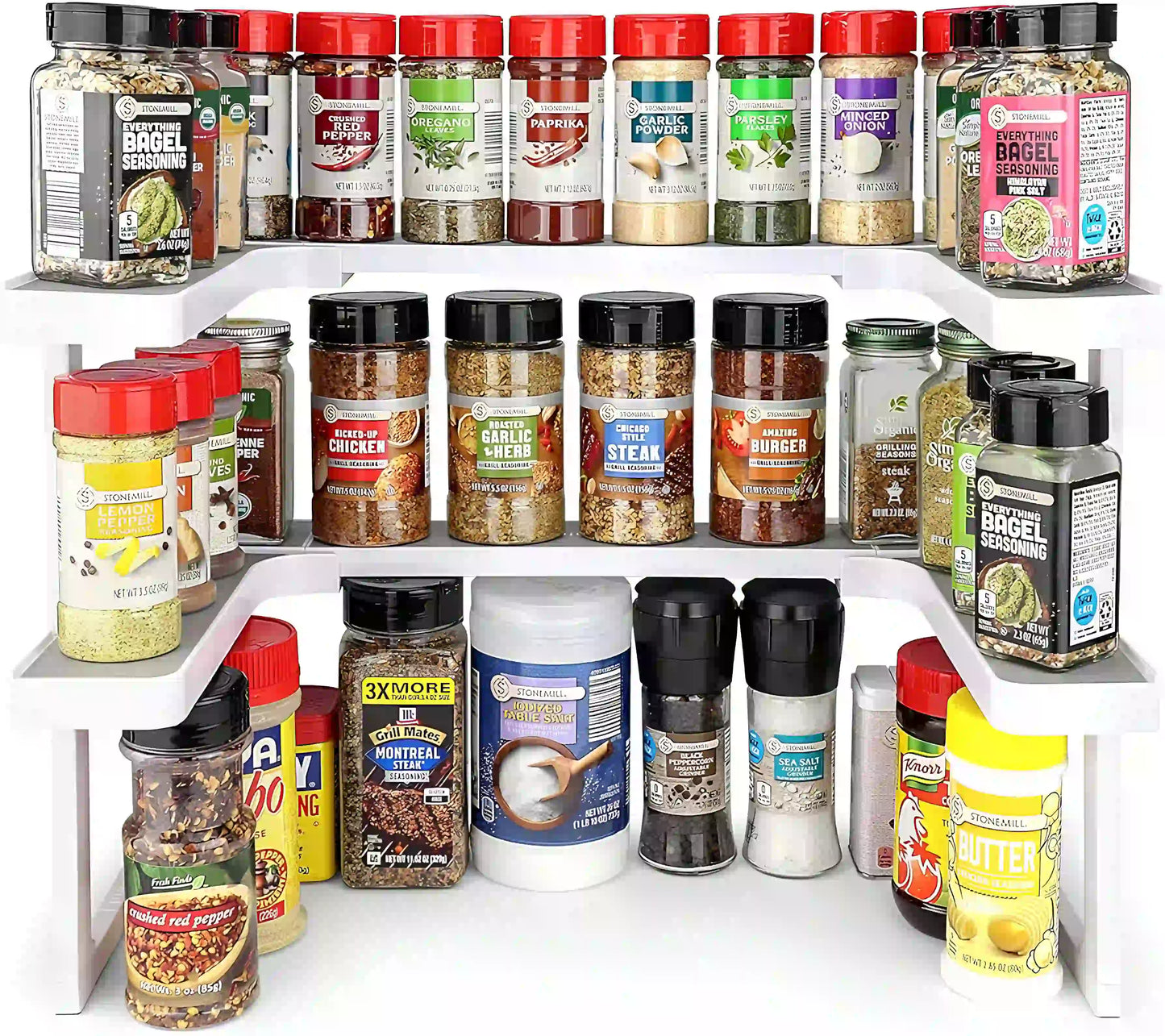 Полка для специй Spicy Shelf, многофункциональный органайзер для специй и банок