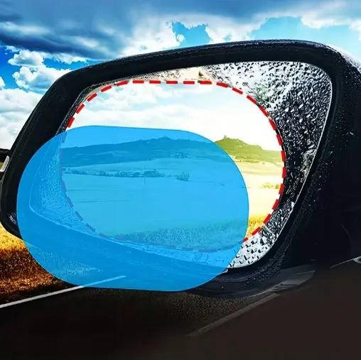 Водоотталкивающая пленка антидождь на зеркала автомобиля, 2шт